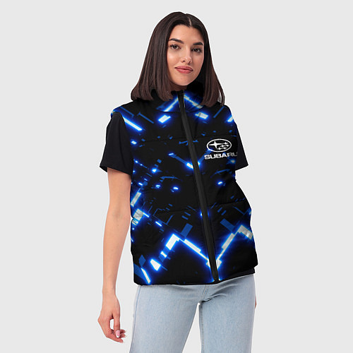 Женский жилет SUBARU / 3D-Светло-серый – фото 3