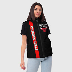 Женский жилет CHICAGO BULLS, цвет: 3D-черный — фото 2