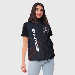 Женский жилет MERCEDES-BENZ AMG, цвет: 3D-светло-серый — фото 2
