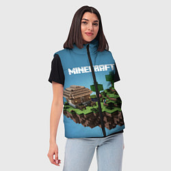 Женский жилет Minecraft, цвет: 3D-красный — фото 2