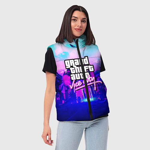 Женский жилет GTA REMASTER / 3D-Красный – фото 3