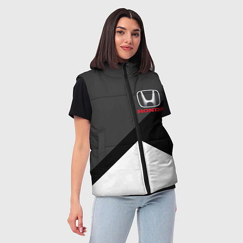 Женский жилет HONDA / 3D-Светло-серый – фото 3