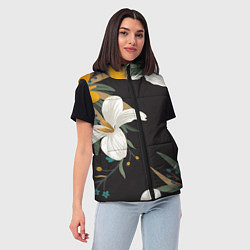 Женский жилет Цветочный арт, цвет: 3D-красный — фото 2
