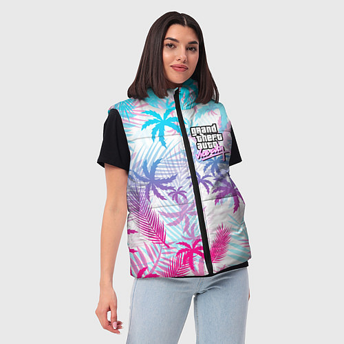 Женский жилет GTA VICE CITY / 3D-Черный – фото 3