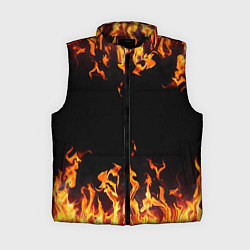 Женский жилет FIRE ОГОНЬ, цвет: 3D-черный