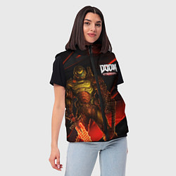 Женский жилет DOOM ETERNAL, цвет: 3D-красный — фото 2