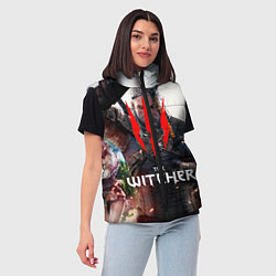 Женский жилет The Witcher, цвет: 3D-черный — фото 2
