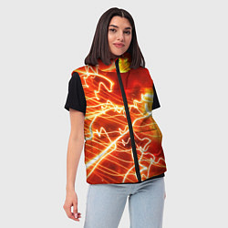 Женский жилет ОГНЕННАЯ МОЛНИЯ, цвет: 3D-красный — фото 2
