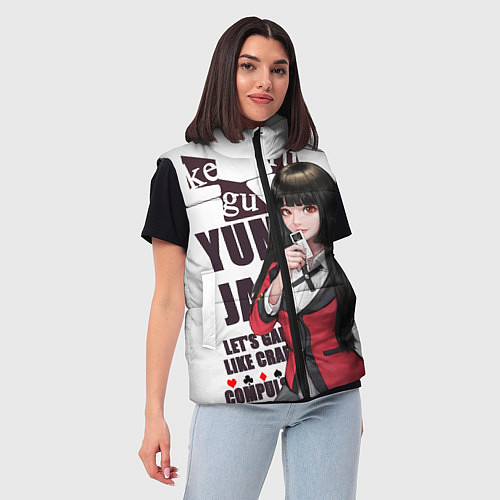 Женский жилет Kakegurui / 3D-Черный – фото 3