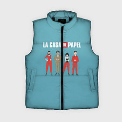 Женский жилет БУМАЖНЫЙ ДОМ, цвет: 3D-черный
