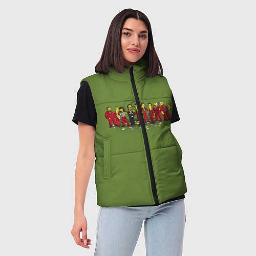 Женский жилет БУМАЖНЫЙ ДОМ / 3D-Красный – фото 3