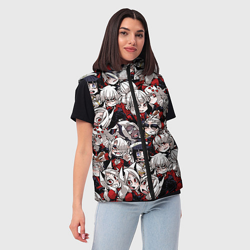 Женский жилет Helltaker / 3D-Черный – фото 3