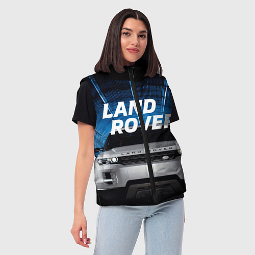 Женский жилет LAND ROVER / 3D-Черный – фото 3