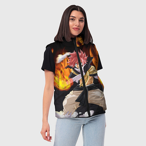 Женский жилет FAIRY TAIL ХВОСТ ФЕИ / 3D-Черный – фото 3