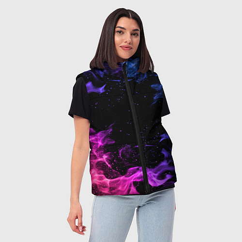 Женский жилет ОГОНЬ НЕОН / 3D-Красный – фото 3