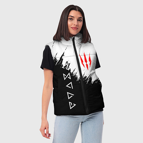 Женский жилет The Witcher / 3D-Черный – фото 3