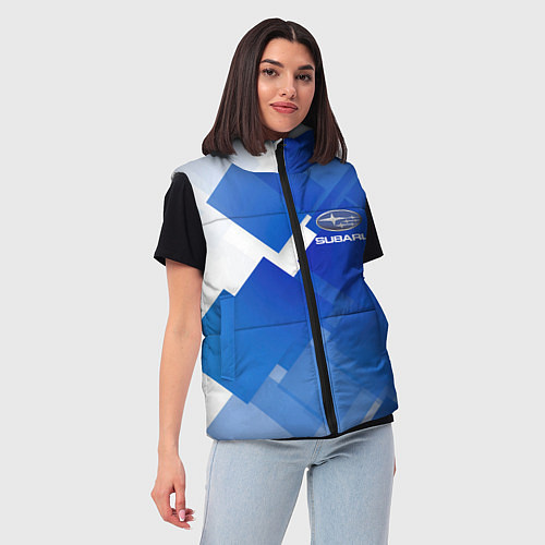 Женский жилет SUBARU / 3D-Черный – фото 3