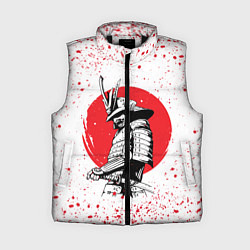 Женский жилет Самурай в каплях крови Z, цвет: 3D-черный