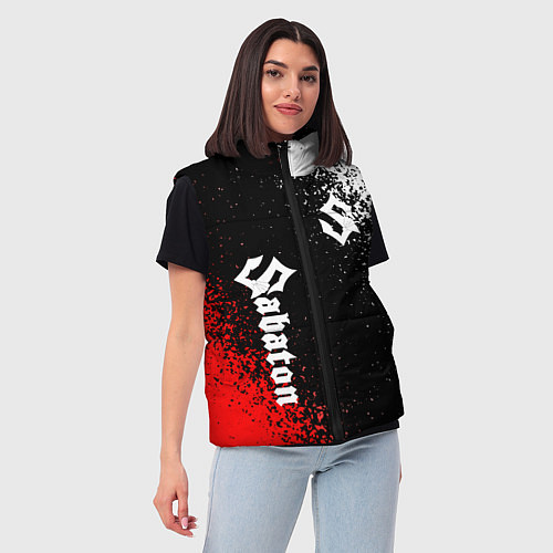 Женский жилет Sabaton / 3D-Светло-серый – фото 3