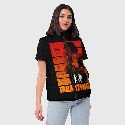 Женский жилет Криминальное чтиво / 3D-Черный – фото 3