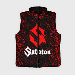 Женский жилет Sabaton, цвет: 3D-красный