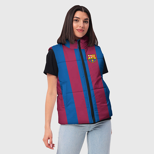 Женский жилет FC Barcelona 2021 / 3D-Черный – фото 3