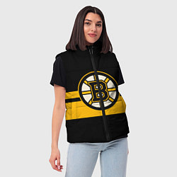 Женский жилет BOSTON BRUINS NHL, цвет: 3D-черный — фото 2