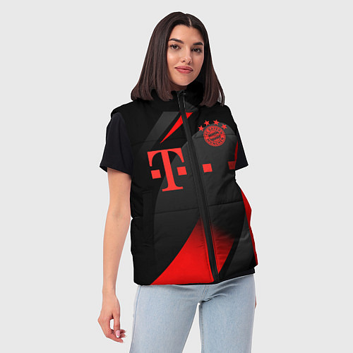 Женский жилет FC Bayern Munchen / 3D-Черный – фото 3