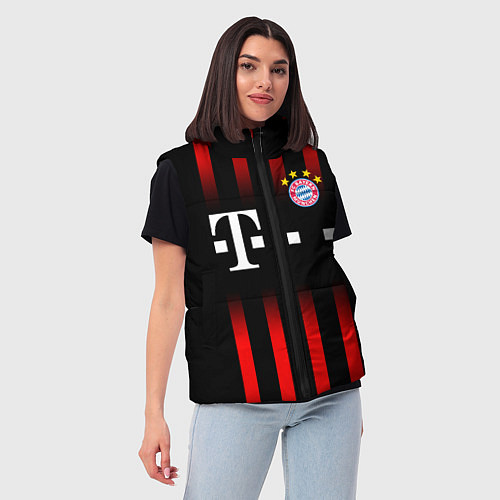 Женский жилет FC Bayern Munchen / 3D-Черный – фото 3