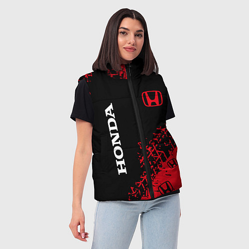 Женский жилет HONDA ХОНДА / 3D-Черный – фото 3