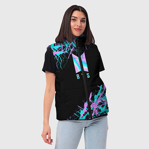 Женский жилет BTS / 3D-Черный – фото 3