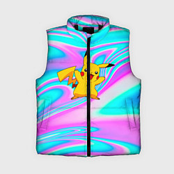 Женский жилет Пикачу, цвет: 3D-черный