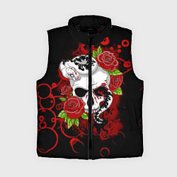 Женский жилет Череп и змея