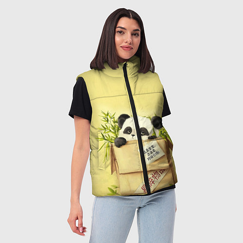 Женский жилет Заказывали Панду? ? / 3D-Светло-серый – фото 3
