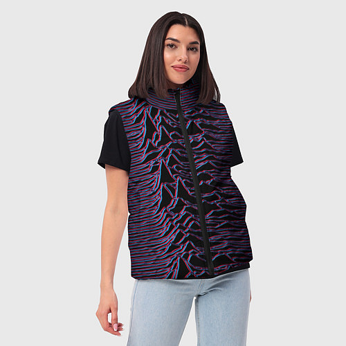Женский жилет Joy Division Glitch / 3D-Черный – фото 3