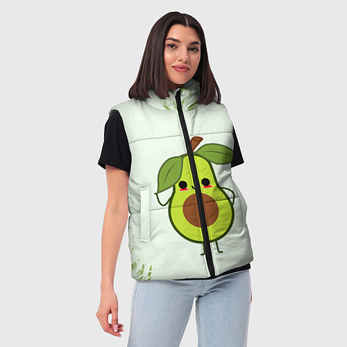 Женский жилет Авокадо / 3D-Красный – фото 3