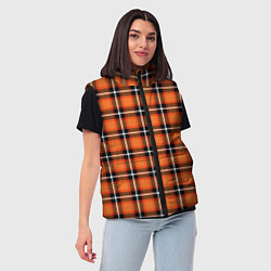 Женский жилет Шотландская клетка, цвет: 3D-черный — фото 2