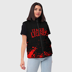 Женский жилет League of legends, цвет: 3D-светло-серый — фото 2