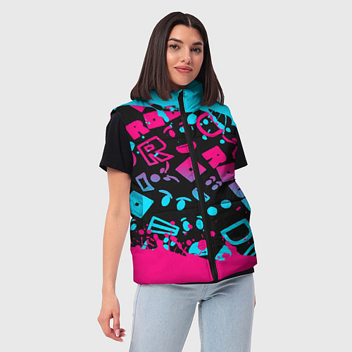 Женский жилет Roblox / 3D-Черный – фото 3
