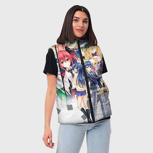Женский жилет Date A Live / 3D-Светло-серый – фото 3