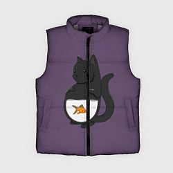 Женский жилет Довольный кот