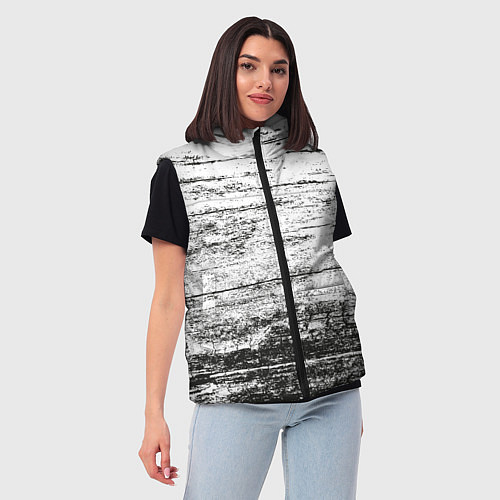 Женский жилет Деревянный / 3D-Черный – фото 3