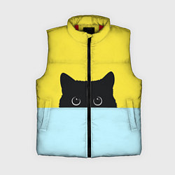 Женский жилет Кот в засаде, цвет: 3D-красный
