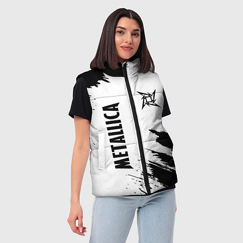 Женский жилет METALLICA МЕТАЛЛИКА / 3D-Черный – фото 3