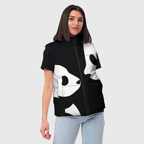 Женский жилет Panda / 3D-Светло-серый – фото 3