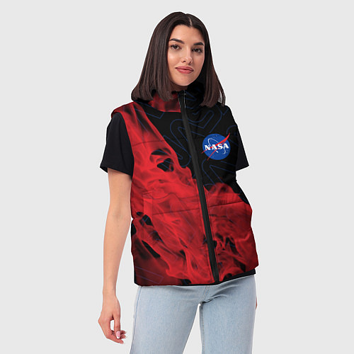 Женский жилет NASA НАСА / 3D-Красный – фото 3