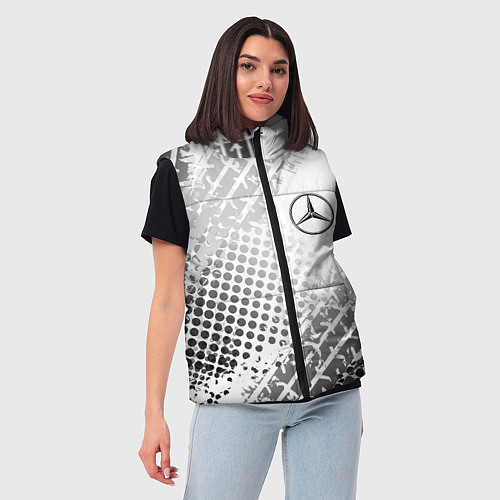 Женский жилет Mercedes-Benz / 3D-Черный – фото 3