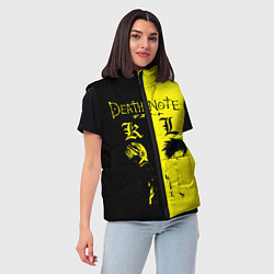 Женский жилет Death Note, цвет: 3D-светло-серый — фото 2