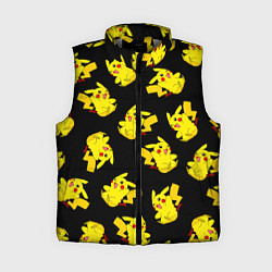 Женский жилет Веселый пикачу, цвет: 3D-светло-серый