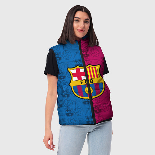 Женский жилет FC BARCELONA / 3D-Красный – фото 3